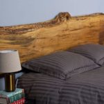 Изголовье кровати из деревянного слэба