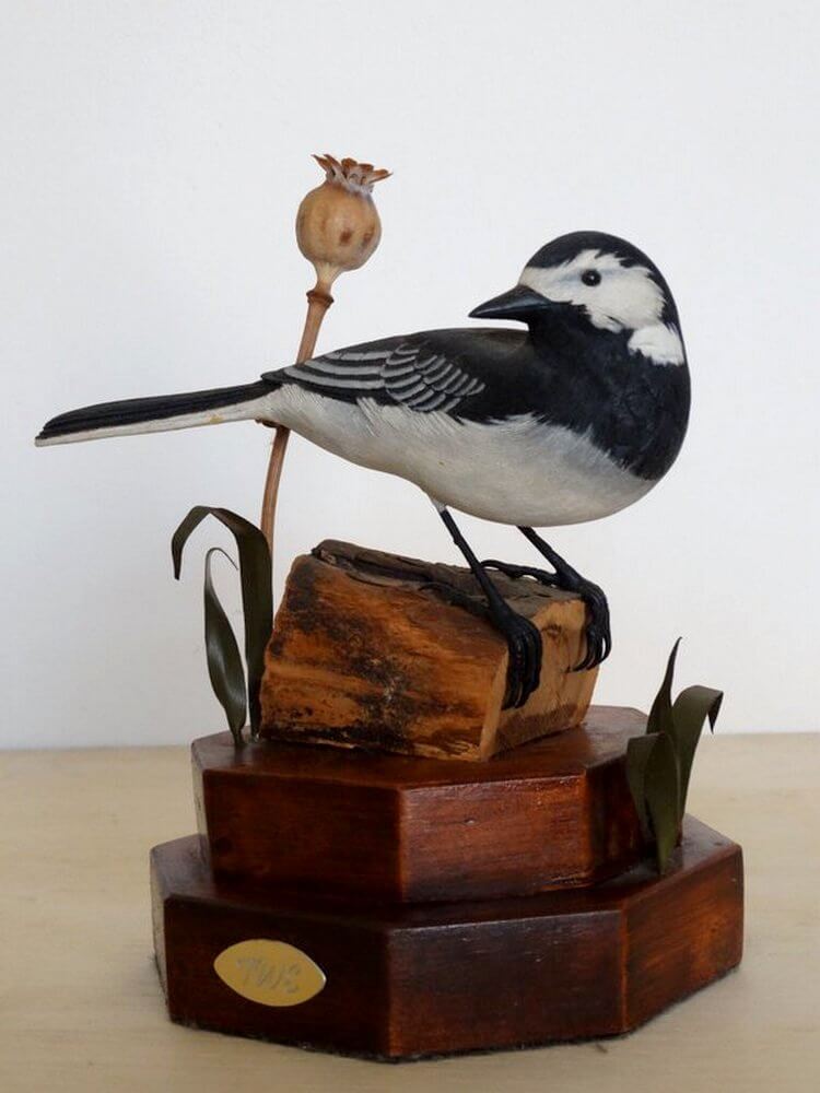 Работа Терри Эверитта - резьба птиц по дереву